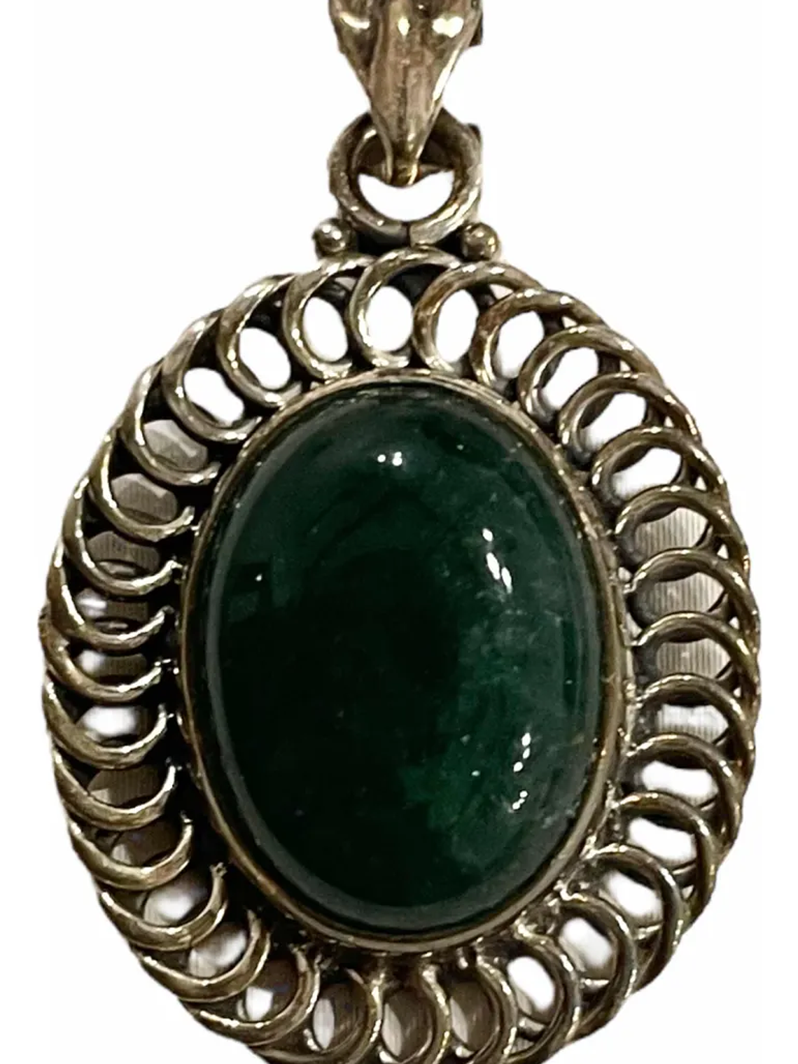 COLGANTE MEDALLON AVENTURINA VERDE 1