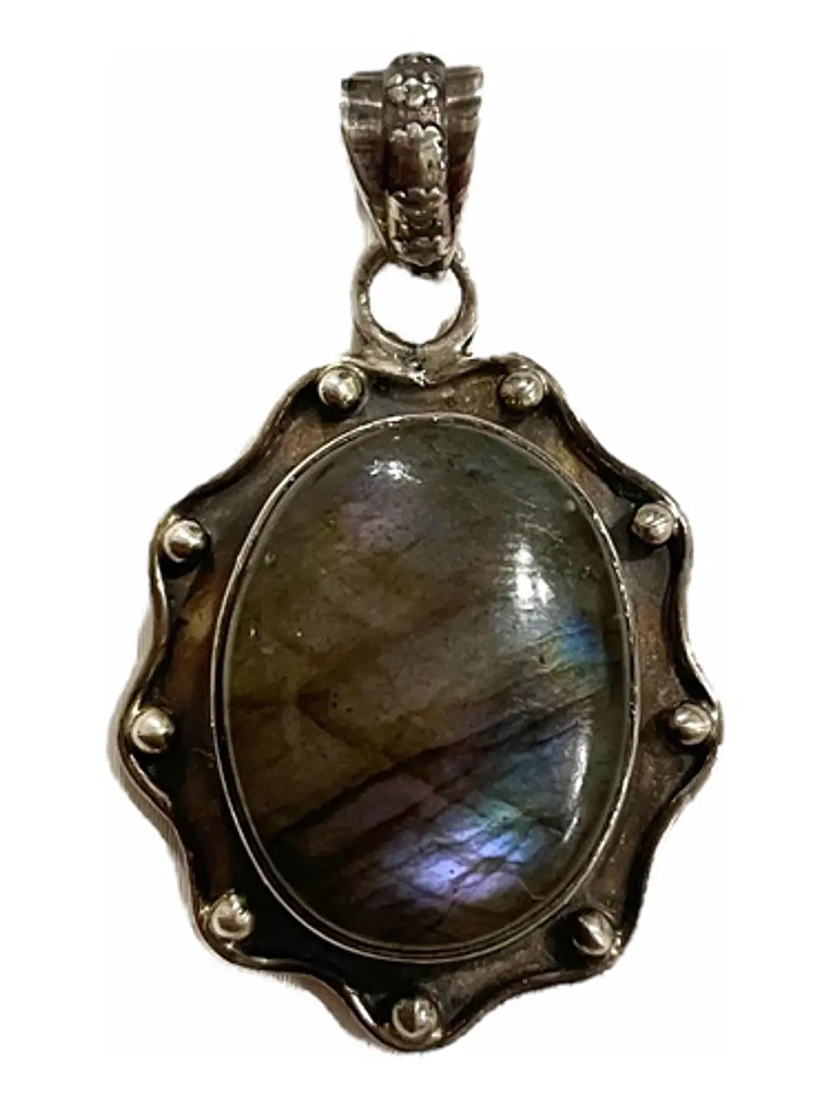 COLGANTE DE LABRADORITA ESPECTROLITA DE FINLANDIA 5