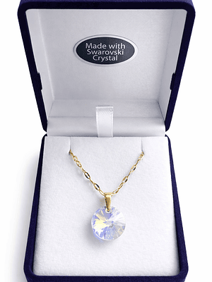 Punto de luz cristal rivoli enchapado en oro 18K