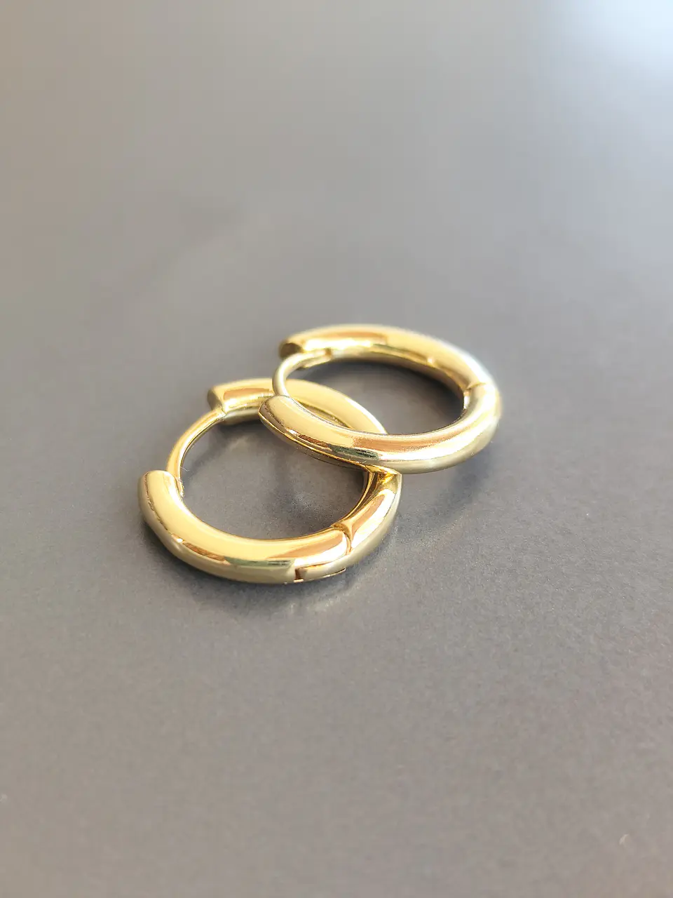 Argollla simple baño en oro 1
