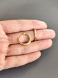 Argollla simple baño en oro - Miniatura 2