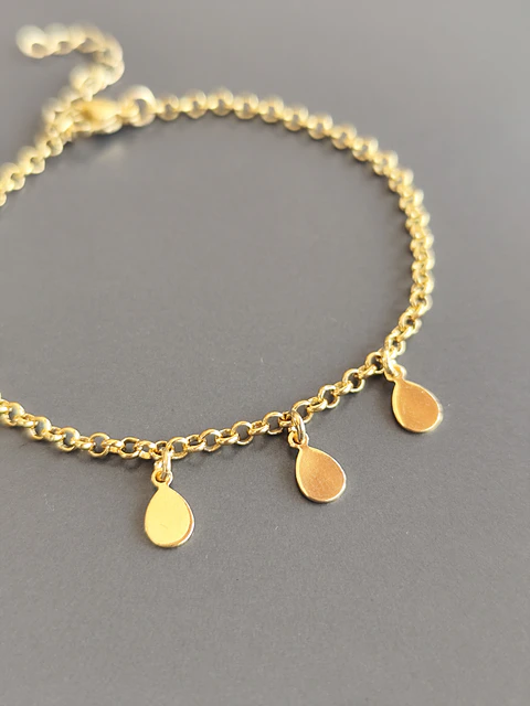 pulsera mini gotas triple