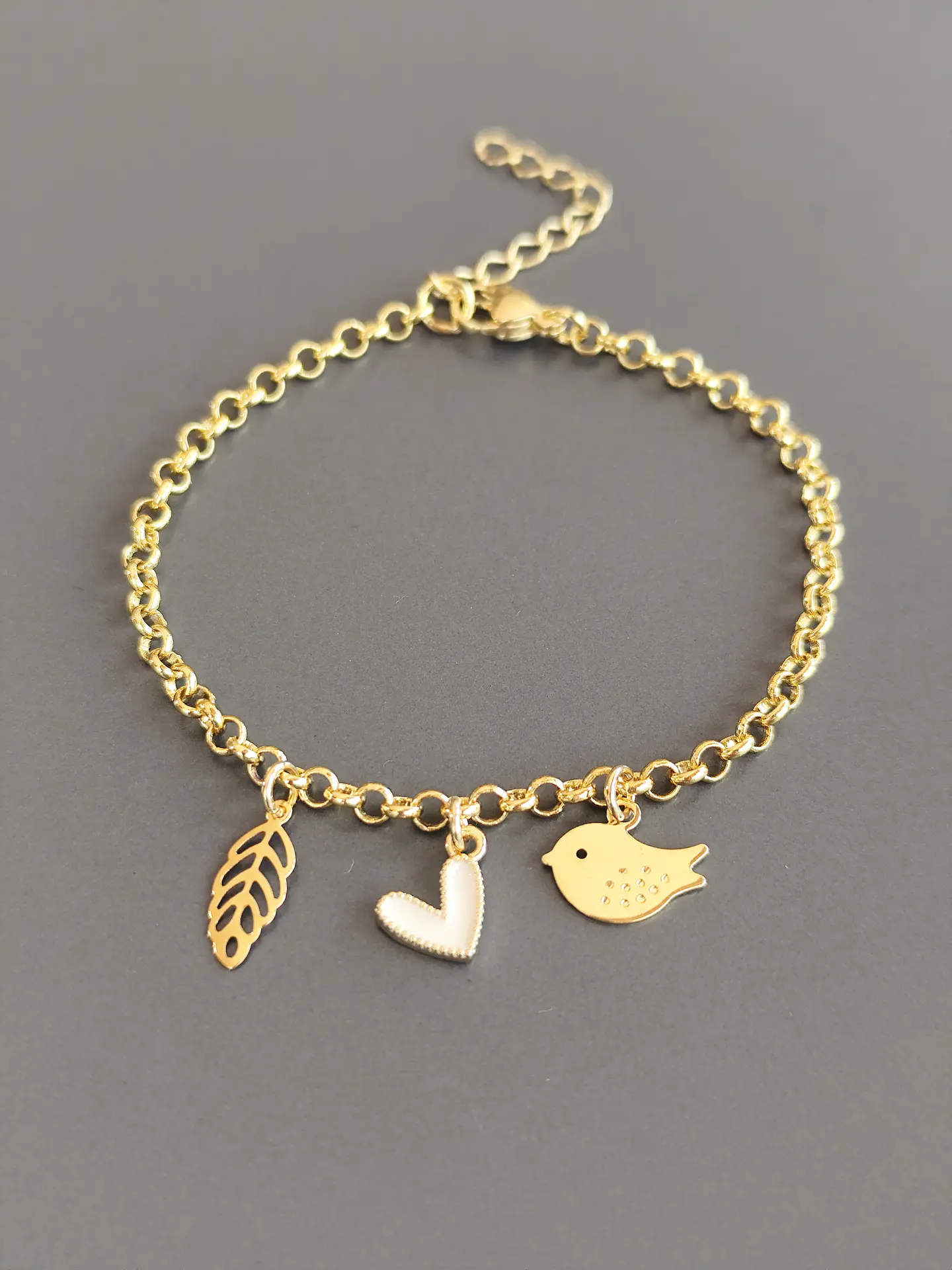 pulsera triple charms 1