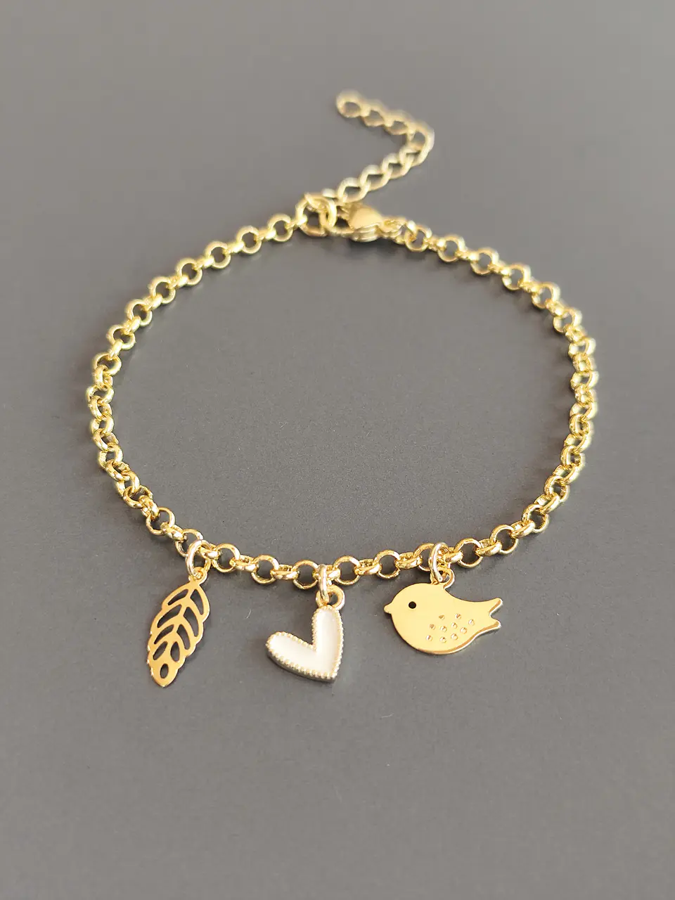 pulsera triple charms 1