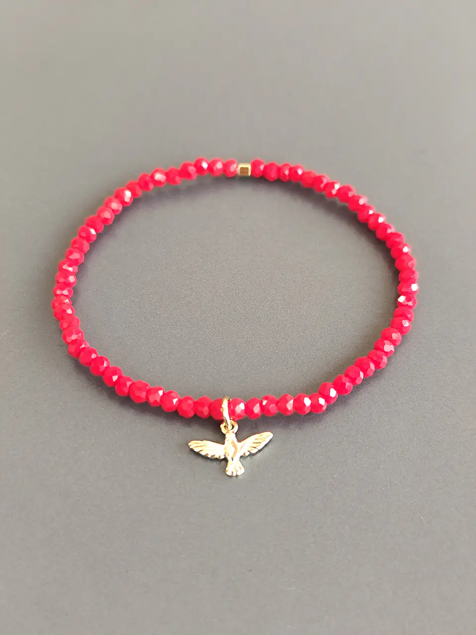 pulsera cristal rojo espiritu santo 1
