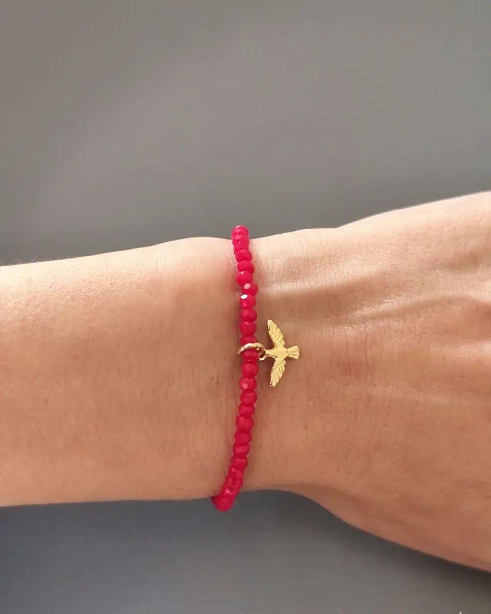 pulsera cristal rojo espiritu santo 4