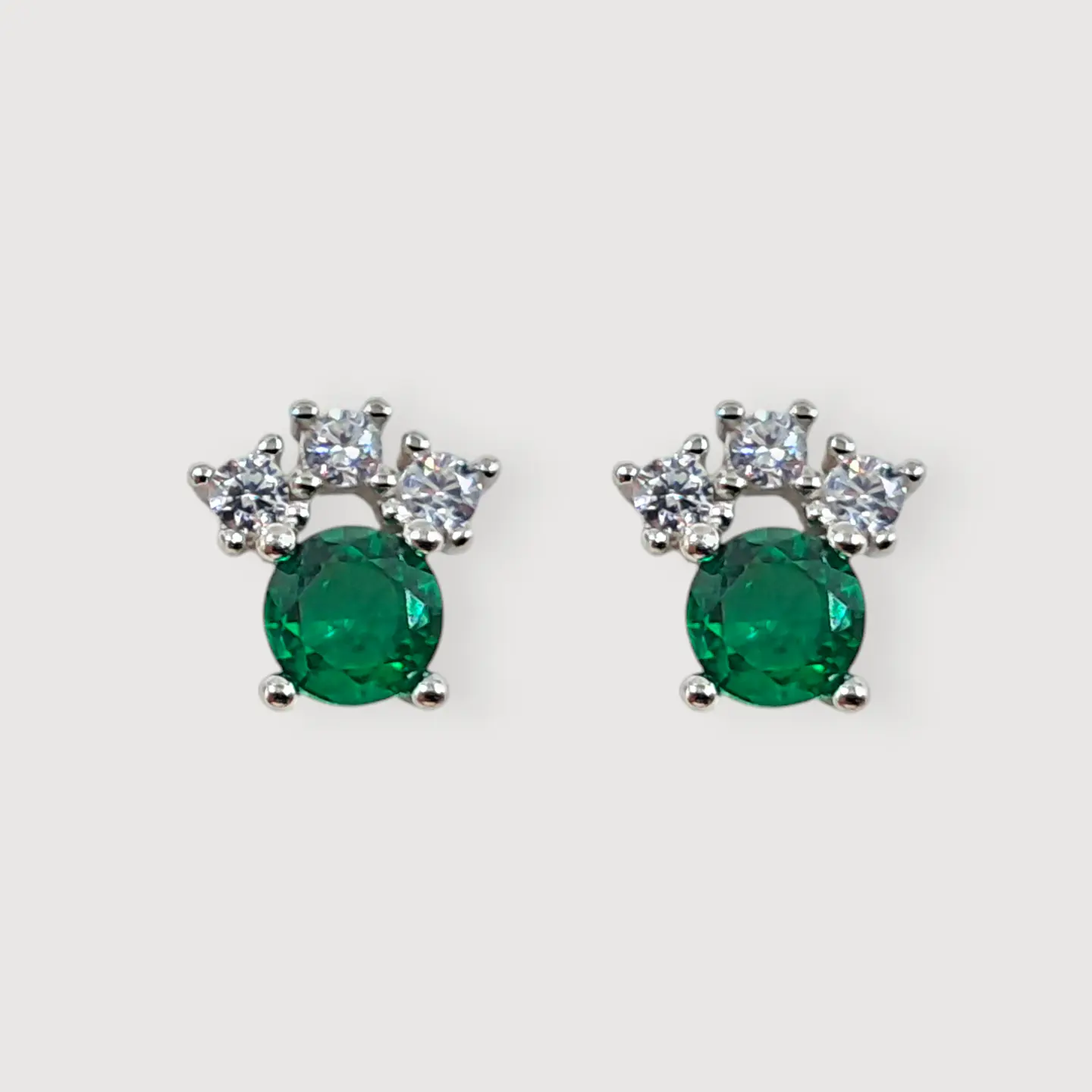 Aros Corona | Plata 925 baño de rodio 1