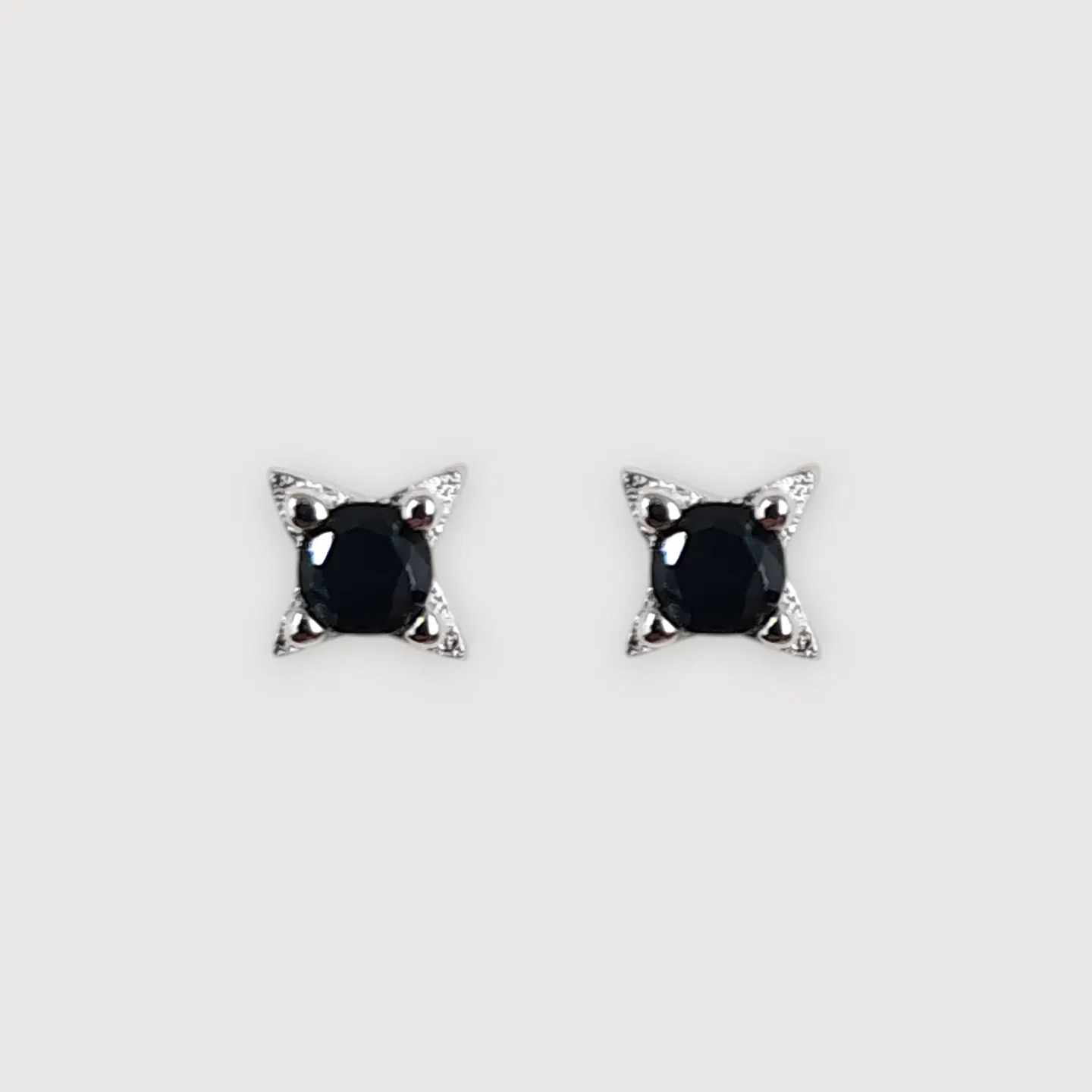 Aros Noche | Plata 925 baño de rodio 1