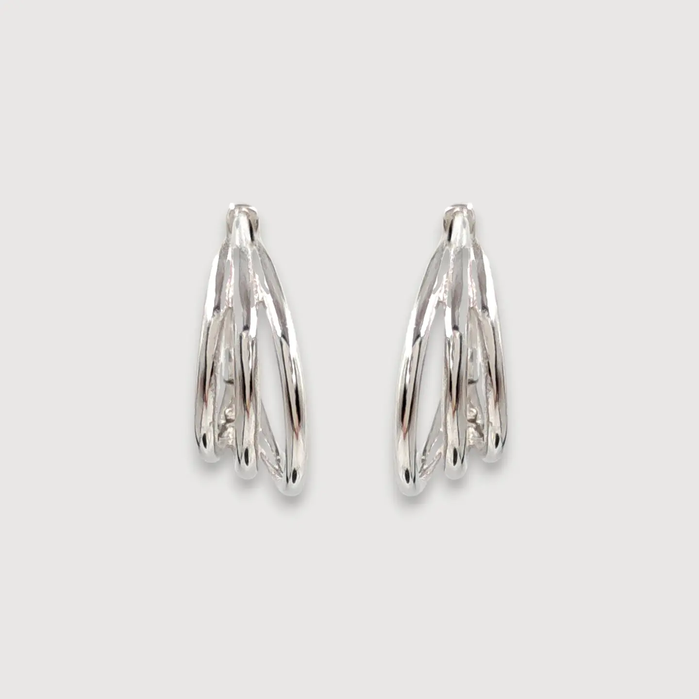 Argollas Chiara | Plata 925 baño de rodio 1