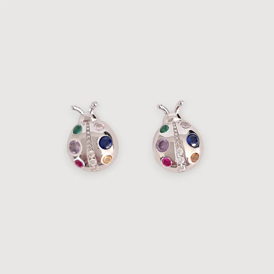 Aros Fortuna | Plata 925 baño de rodio 1