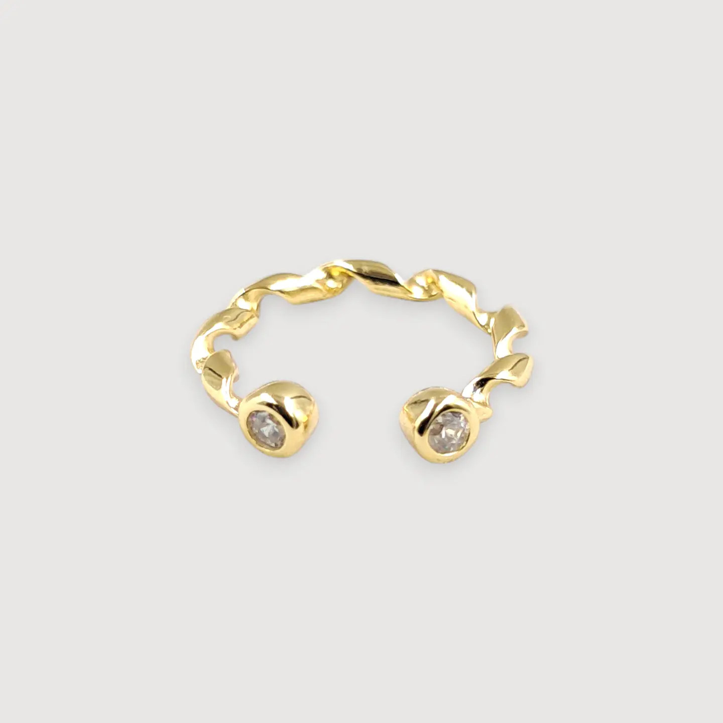 Ear cuff Twist | Plata 925 baño de oro 18k 1
