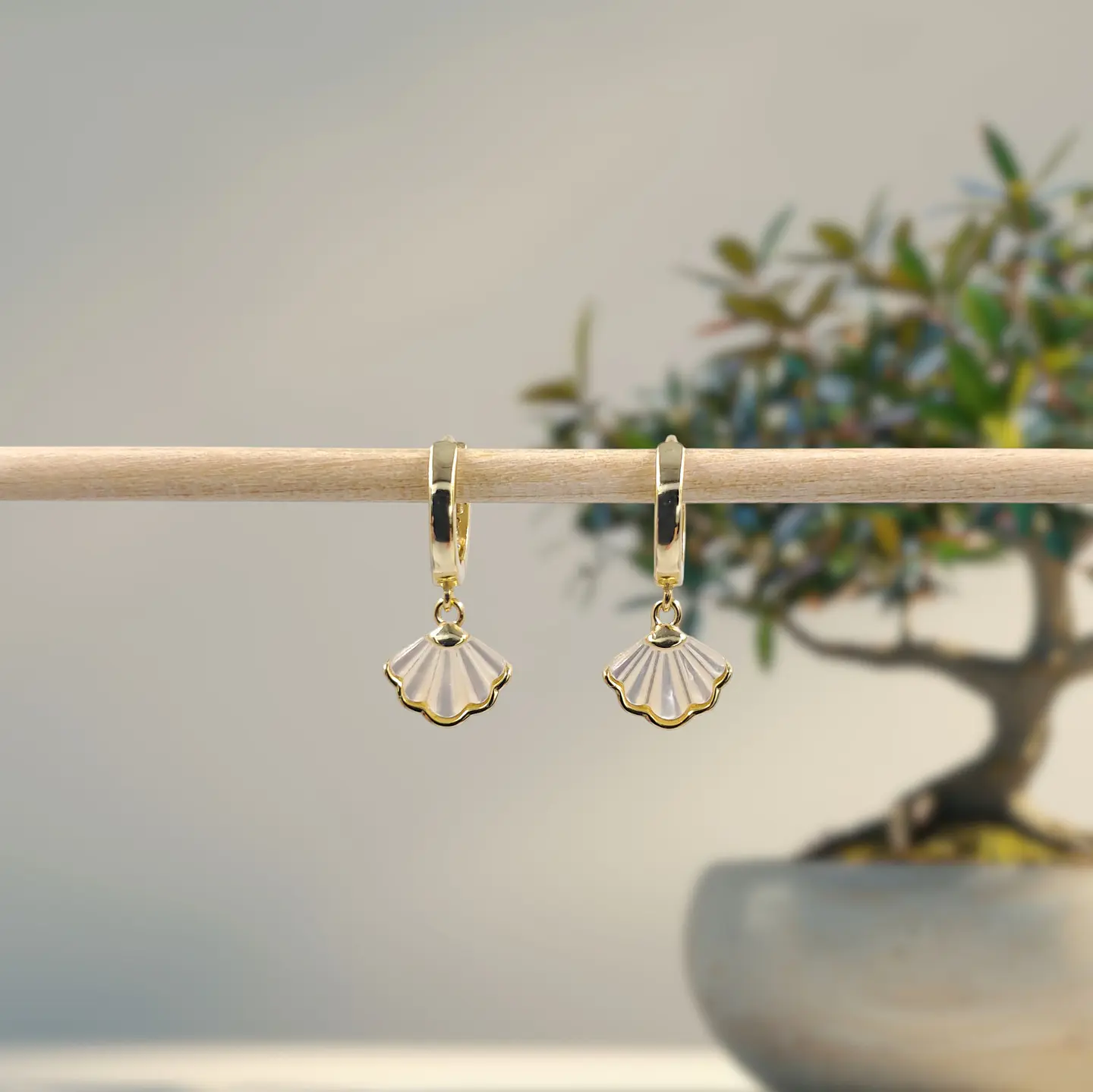 Argollas Mar | Plata 925 baño de oro 18k 4