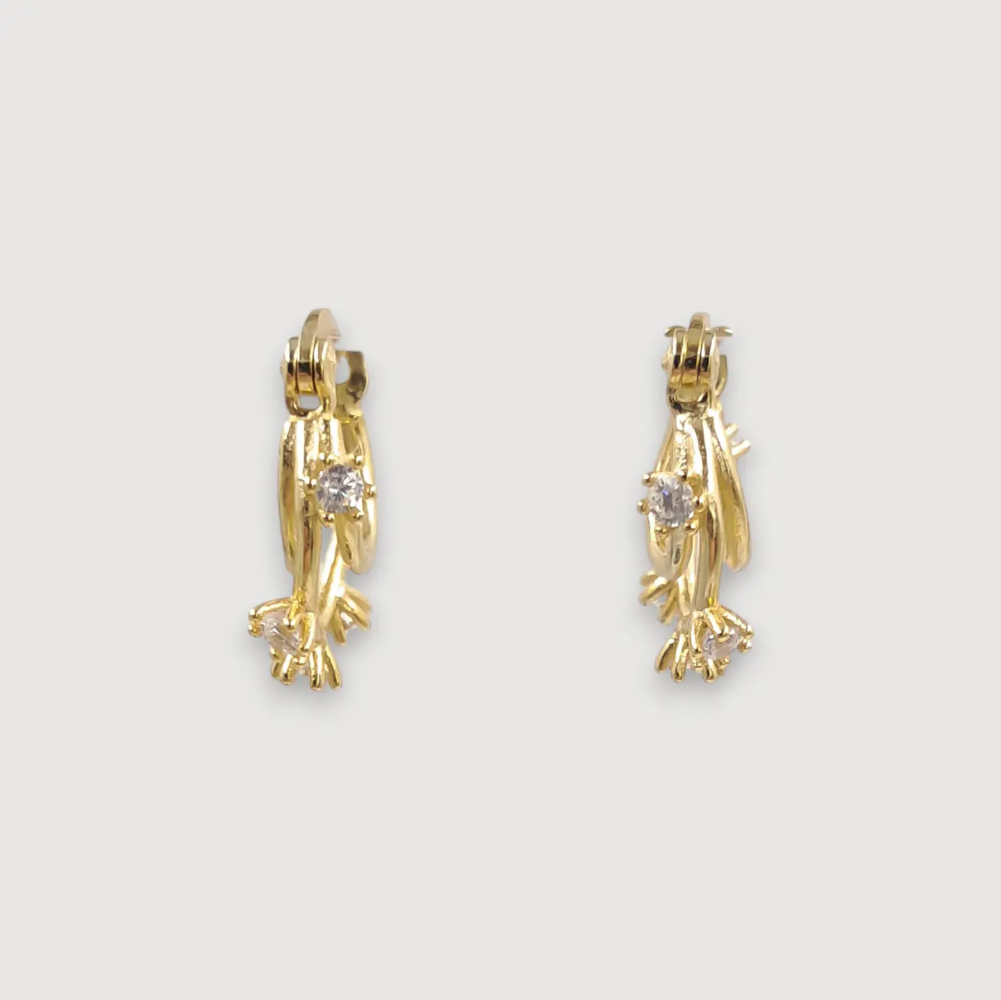 Argollas Jardín | Plata 925 baño de oro 18k 1