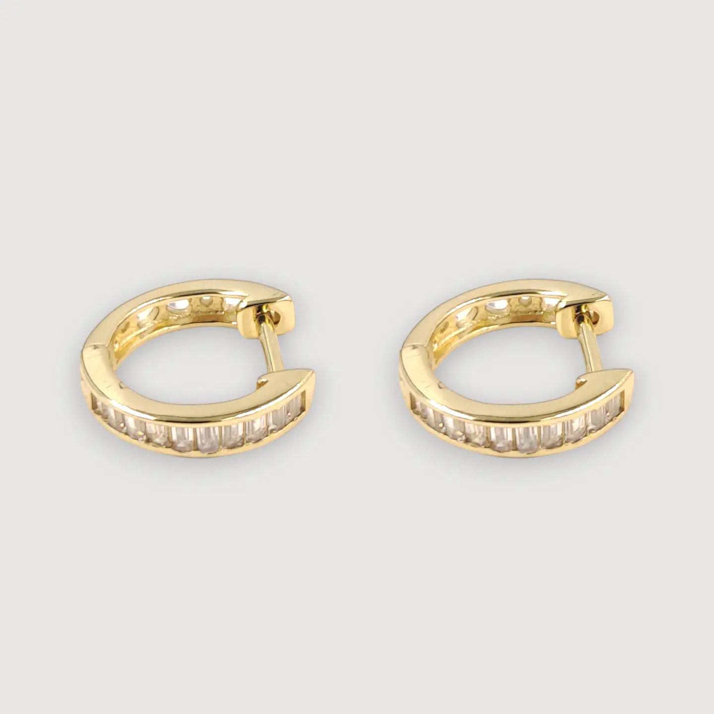 Argollas Luz | Plata 925 baño de oro 18k  1