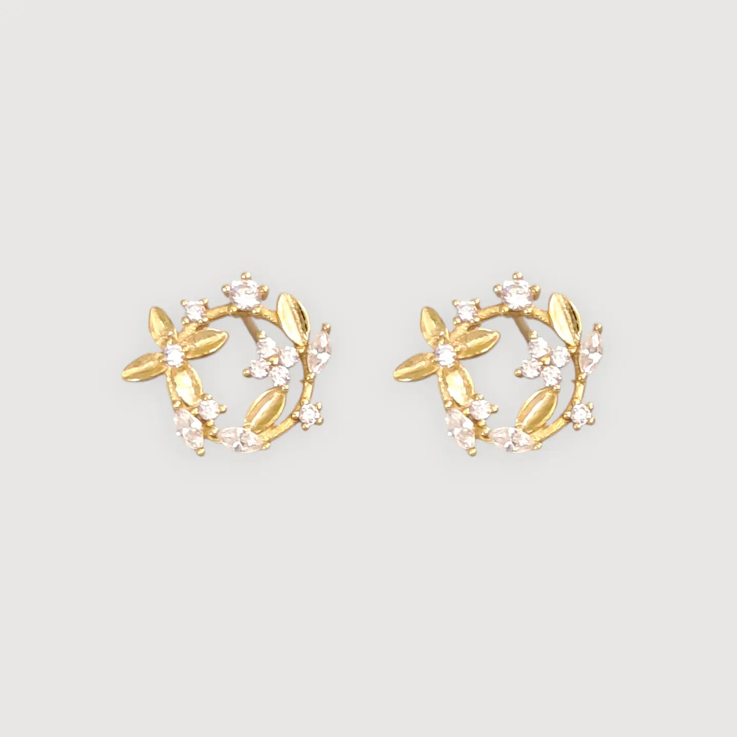Aros Primavera | Plata 925 baño de oro 18k 1