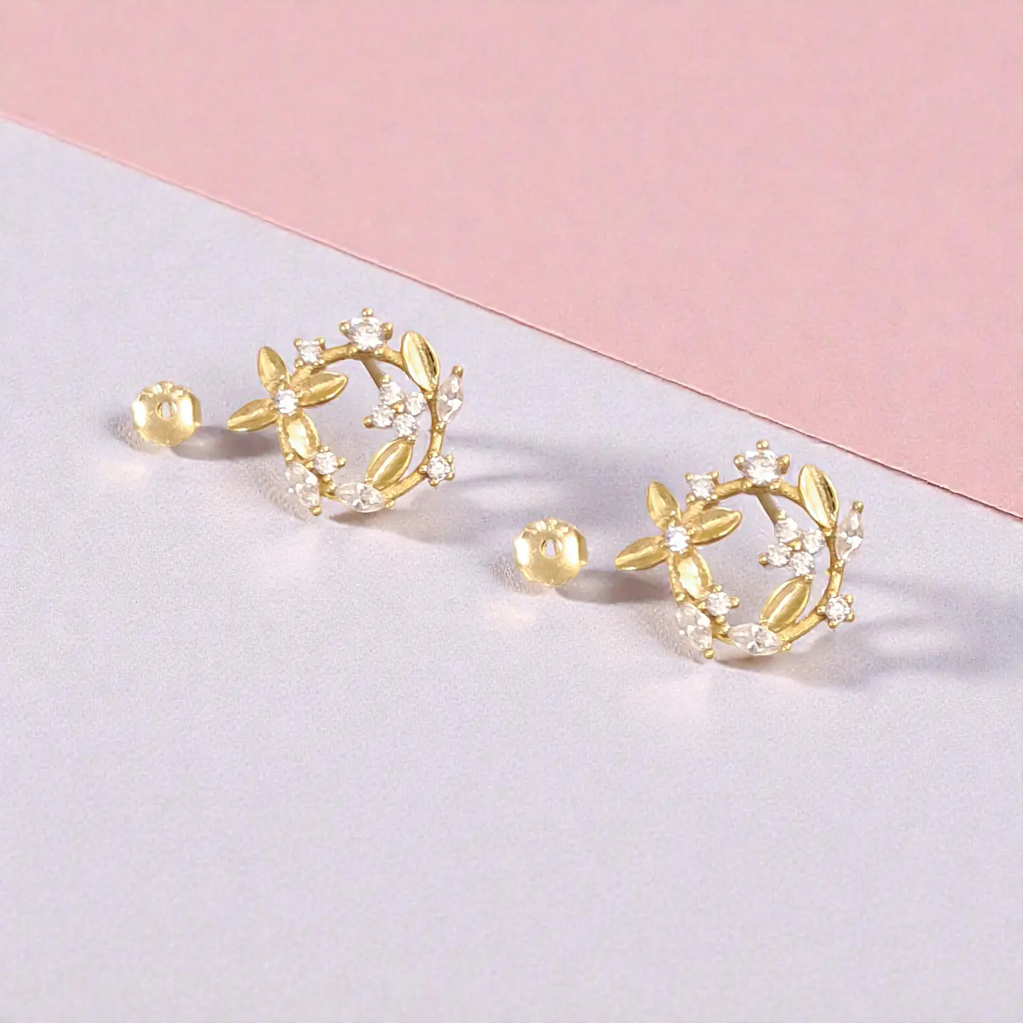 Aros Primavera | Plata 925 baño de oro 18k 3