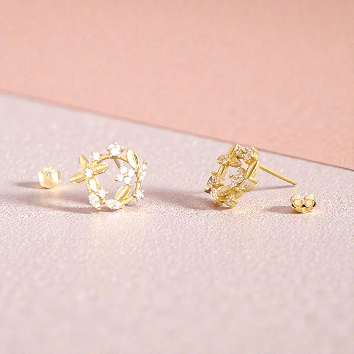 Aros Primavera | Plata 925 baño de oro 18k 4