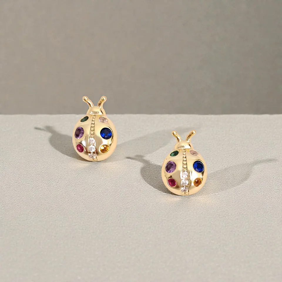 Aros Fortuna | Plata 925 baño de oro 18k 3