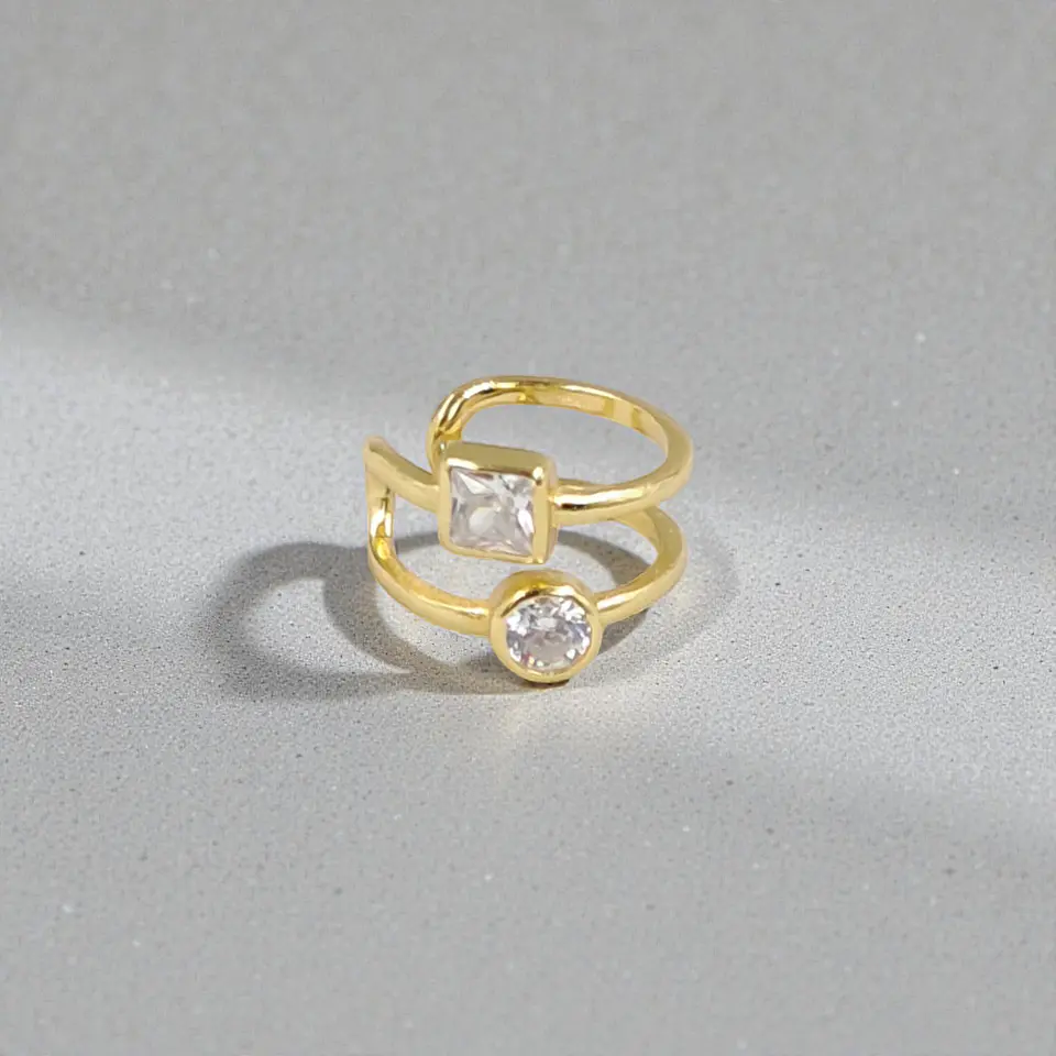 Ear cuff Lourdes | Plata 925 baño de oro 18k 3