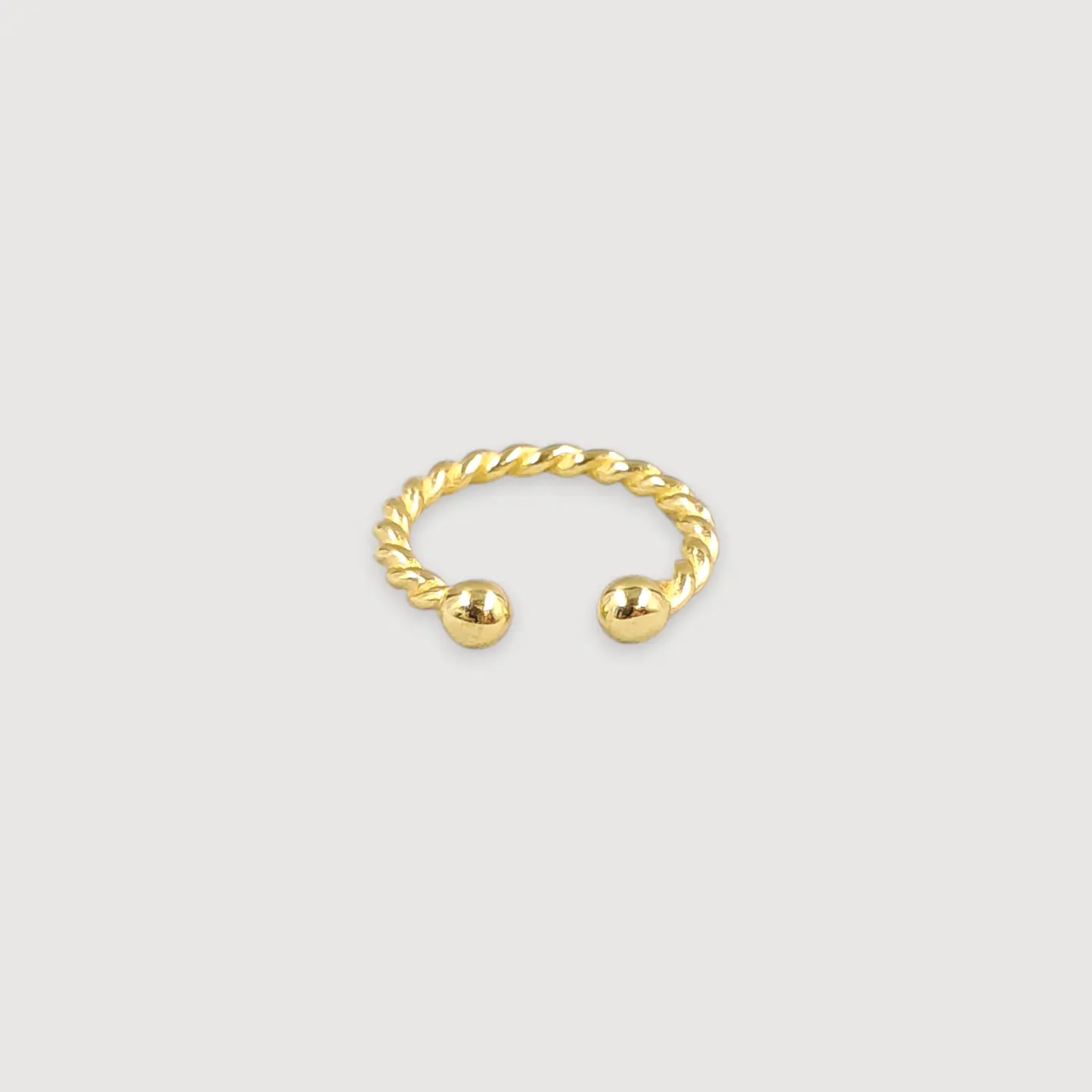 Ear cuff Trenza | Plata 925 baño de oro 18k 1