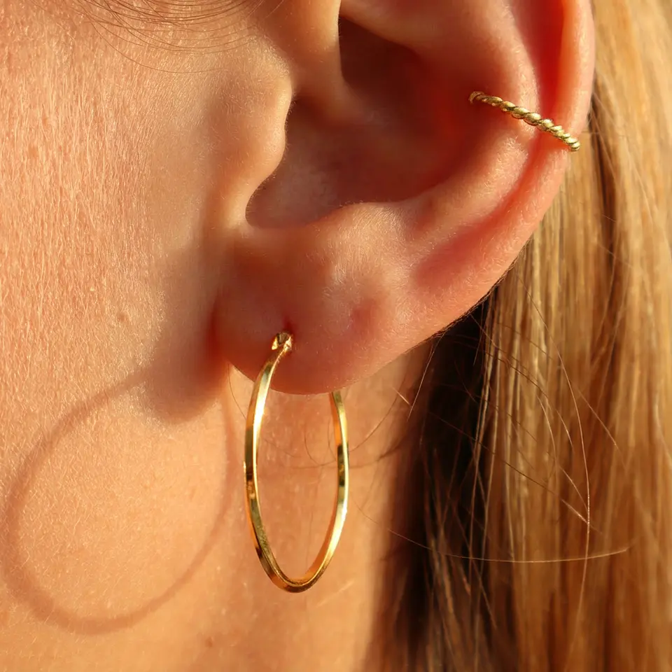 Ear cuff Trenza | Plata 925 baño de oro 18k 2