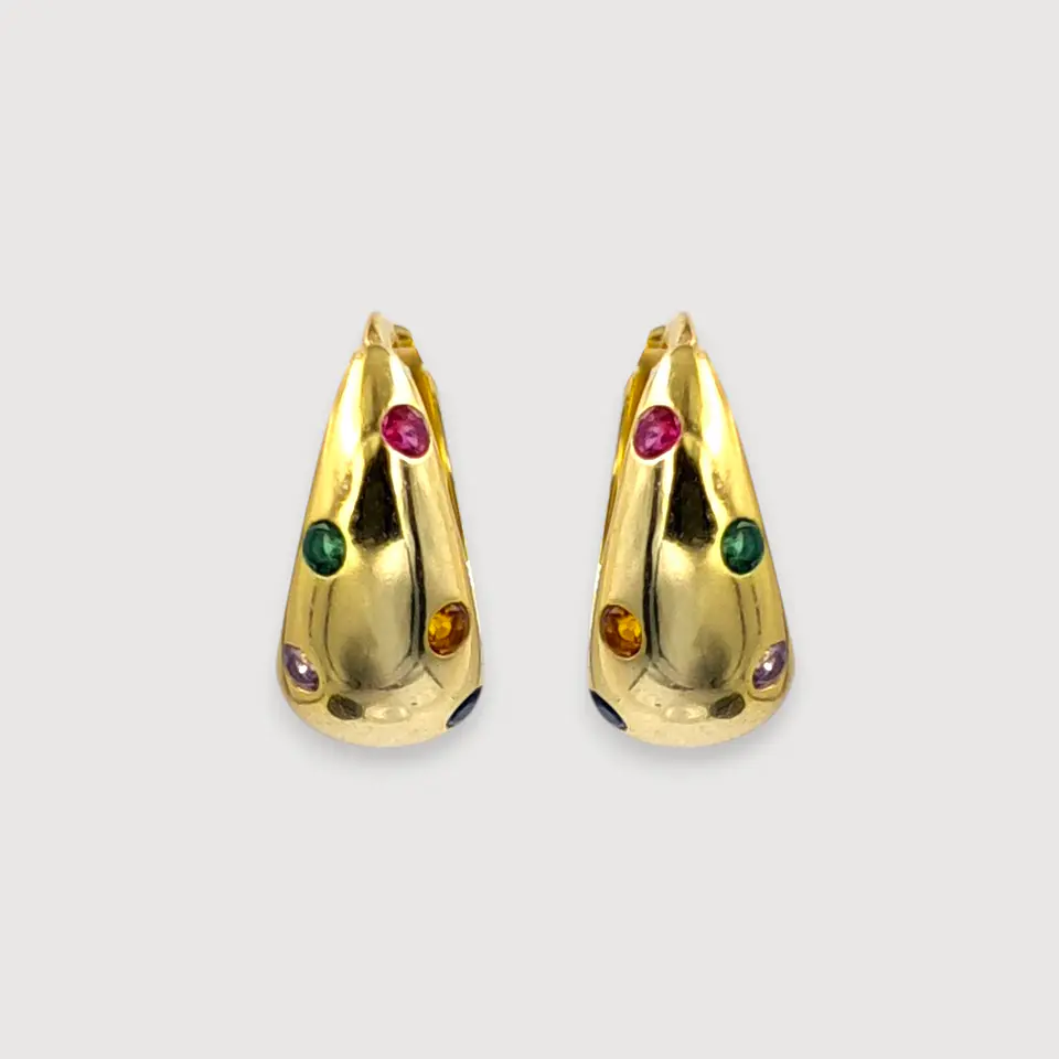 Argollas Alegría | Plata 925 baño de oro 18k 1