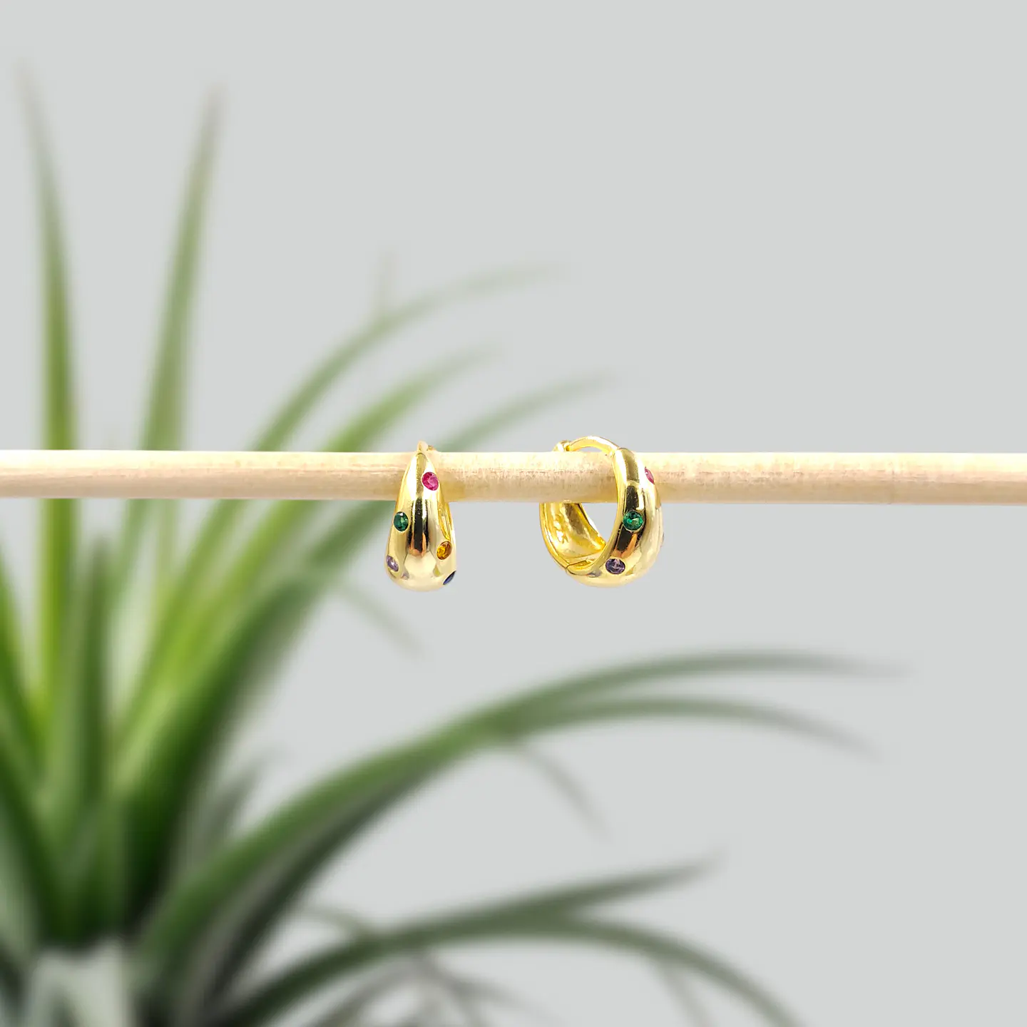 Argollas Alegría | Plata 925 baño de oro 18k 4