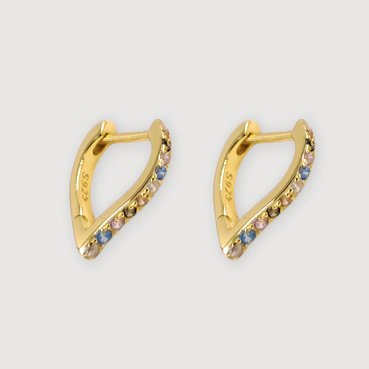 Argollas Amor | Plata 925 baño de oro 18k 1