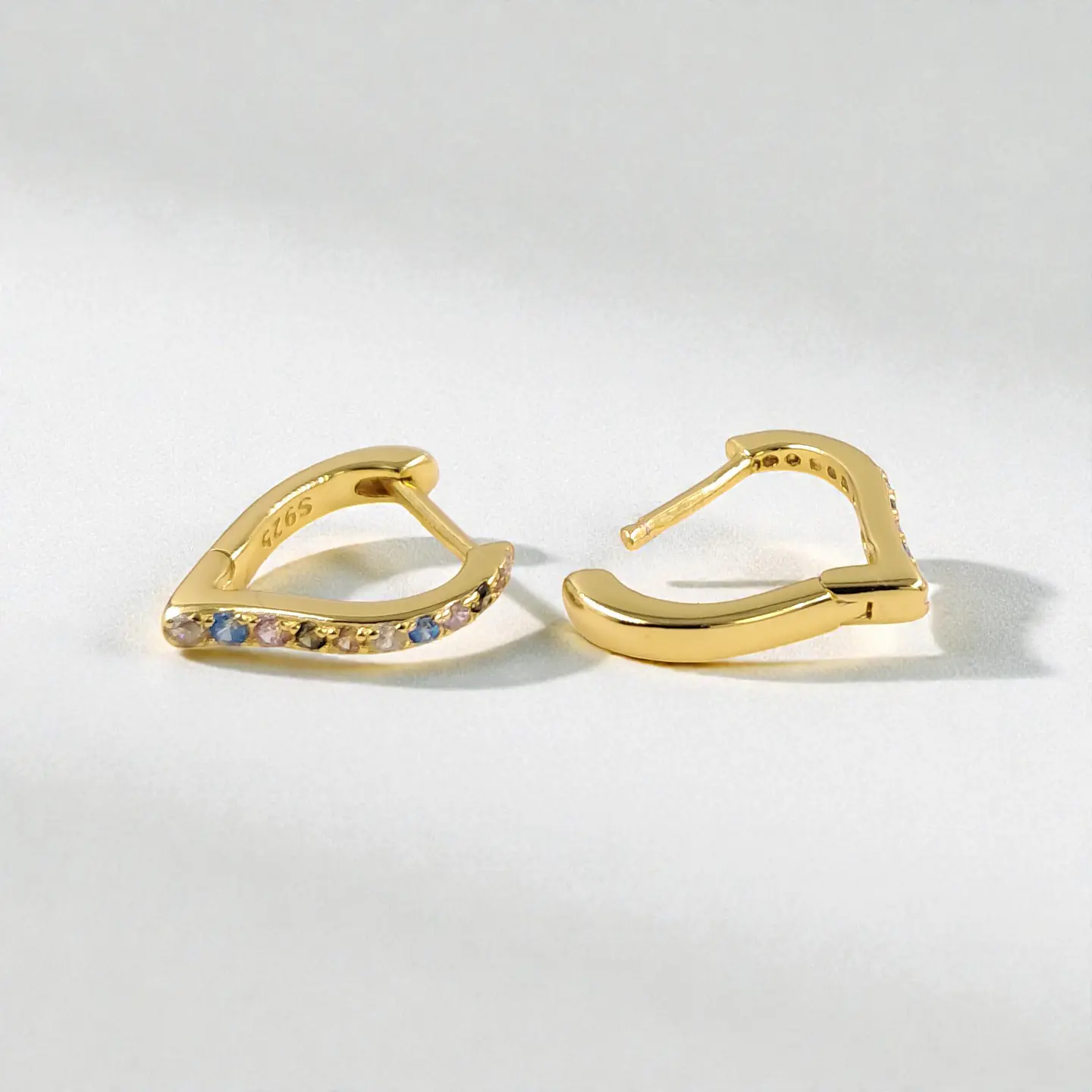 Argollas Amor | Plata 925 baño de oro 18k 3