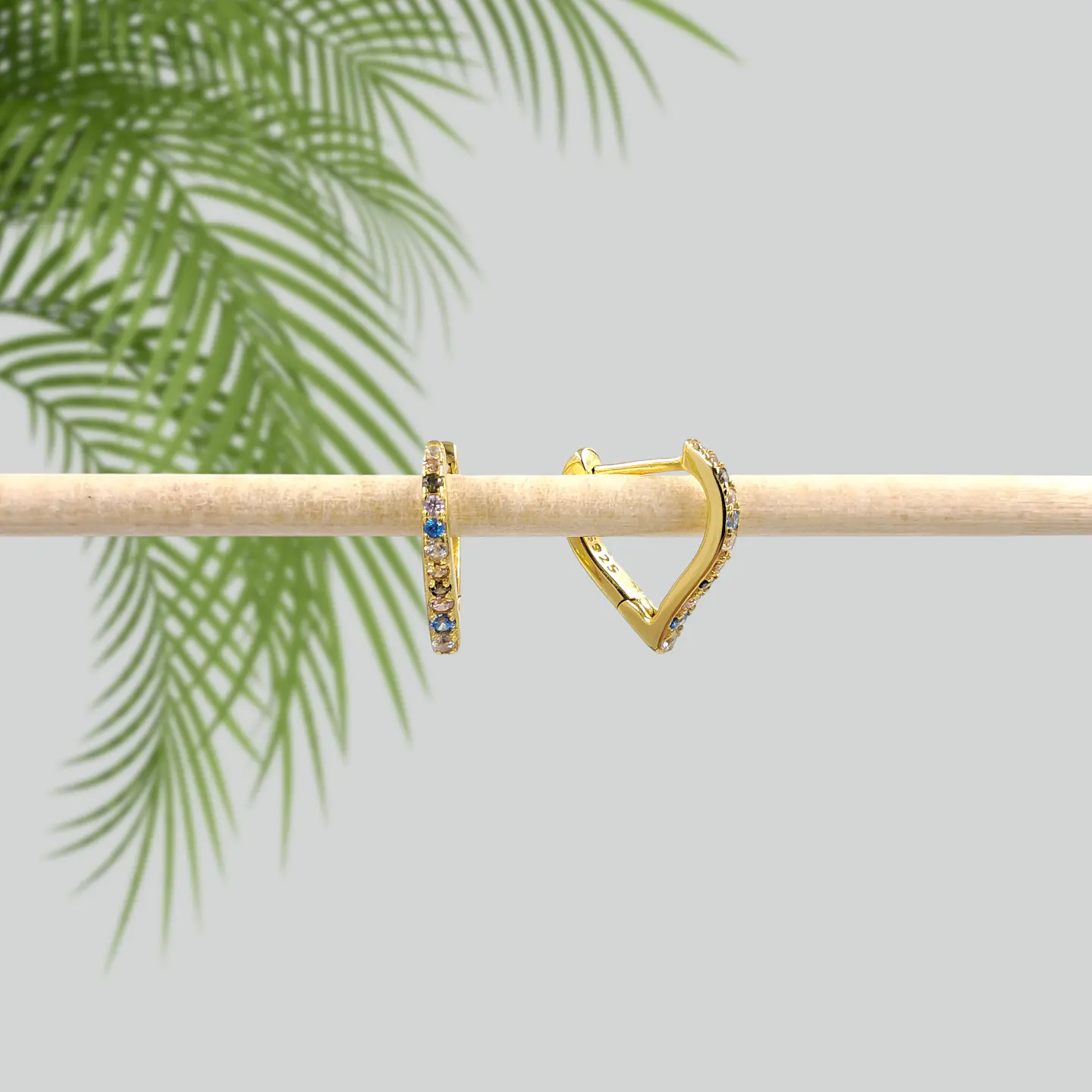 Argollas Amor | Plata 925 baño de oro 18k 4