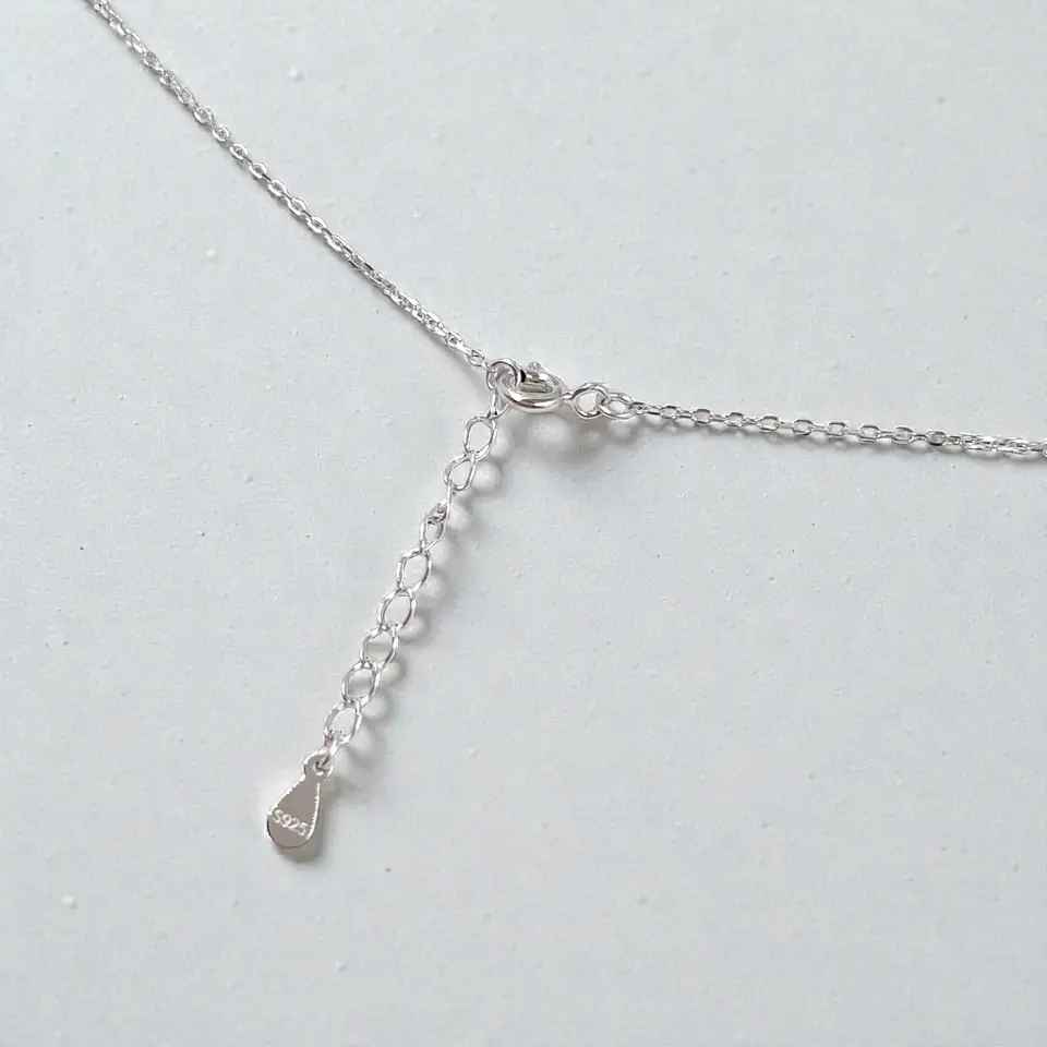 Collar Coralia | Plata 925 baño de rodio 3