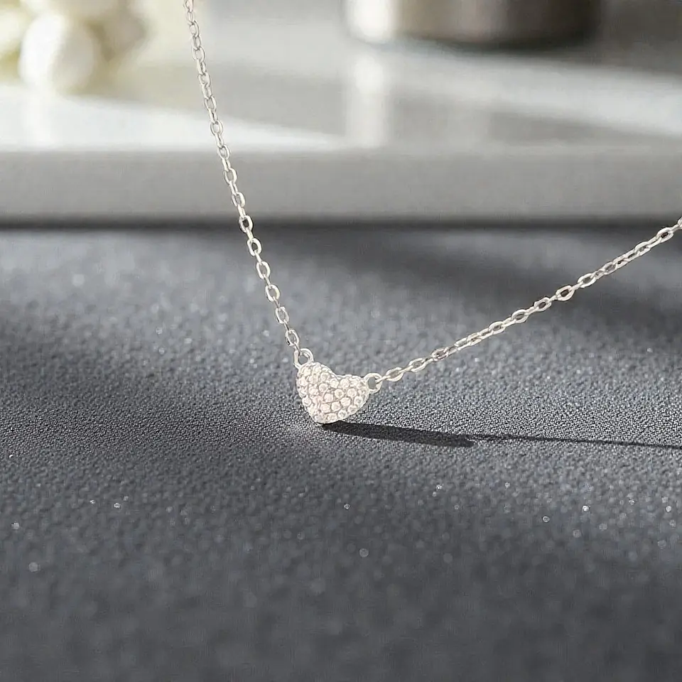 Collar Coralia | Plata 925 baño de rodio 4