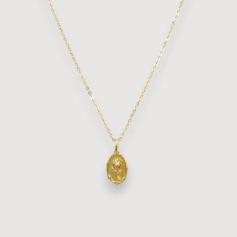 Collar Florina | Plata 925 baño de oro 18k