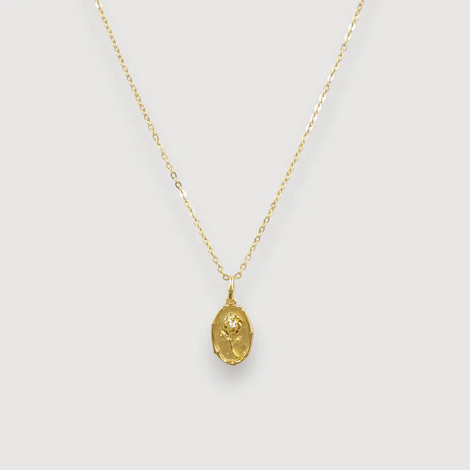 Collar Florina | Plata 925 baño de oro 18k 1