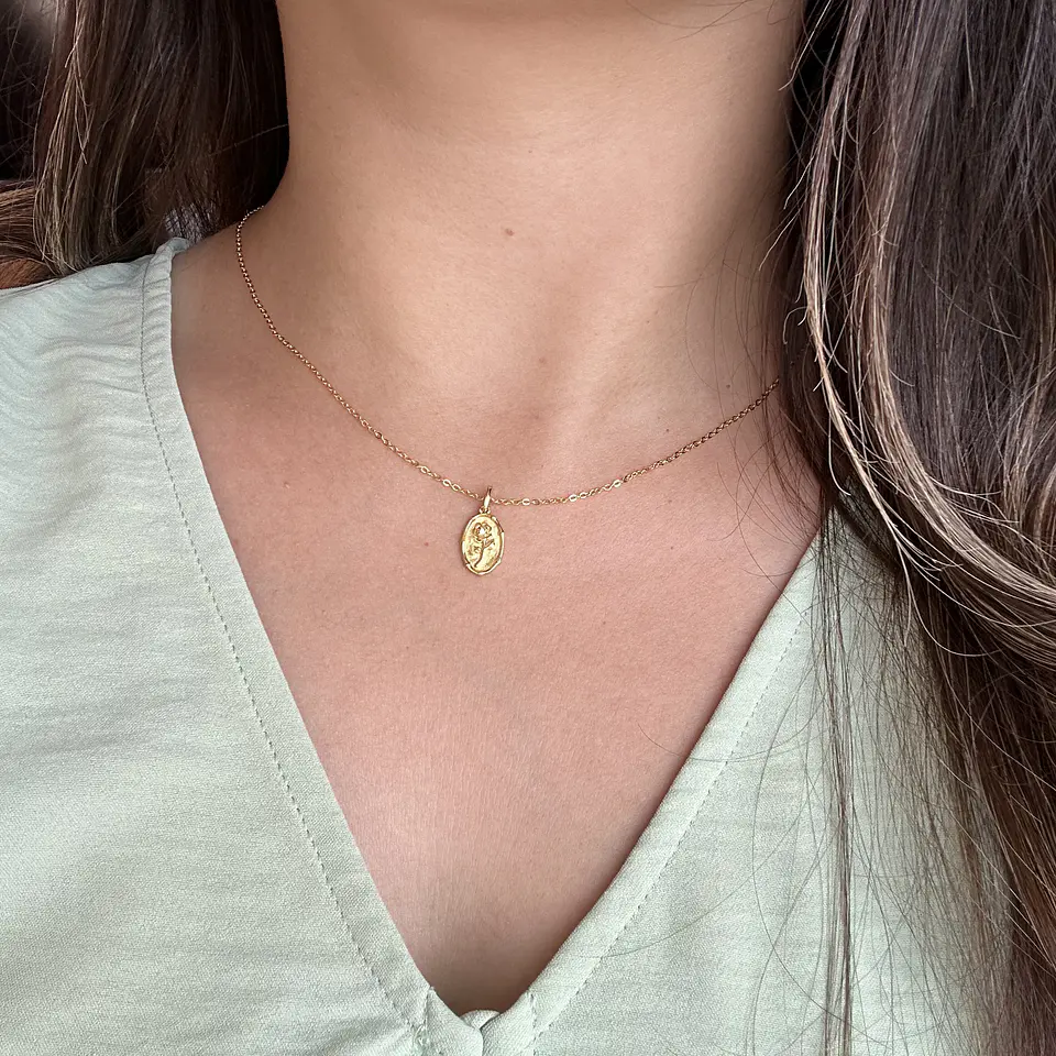 Collar Florina | Plata 925 baño de oro 18k 5