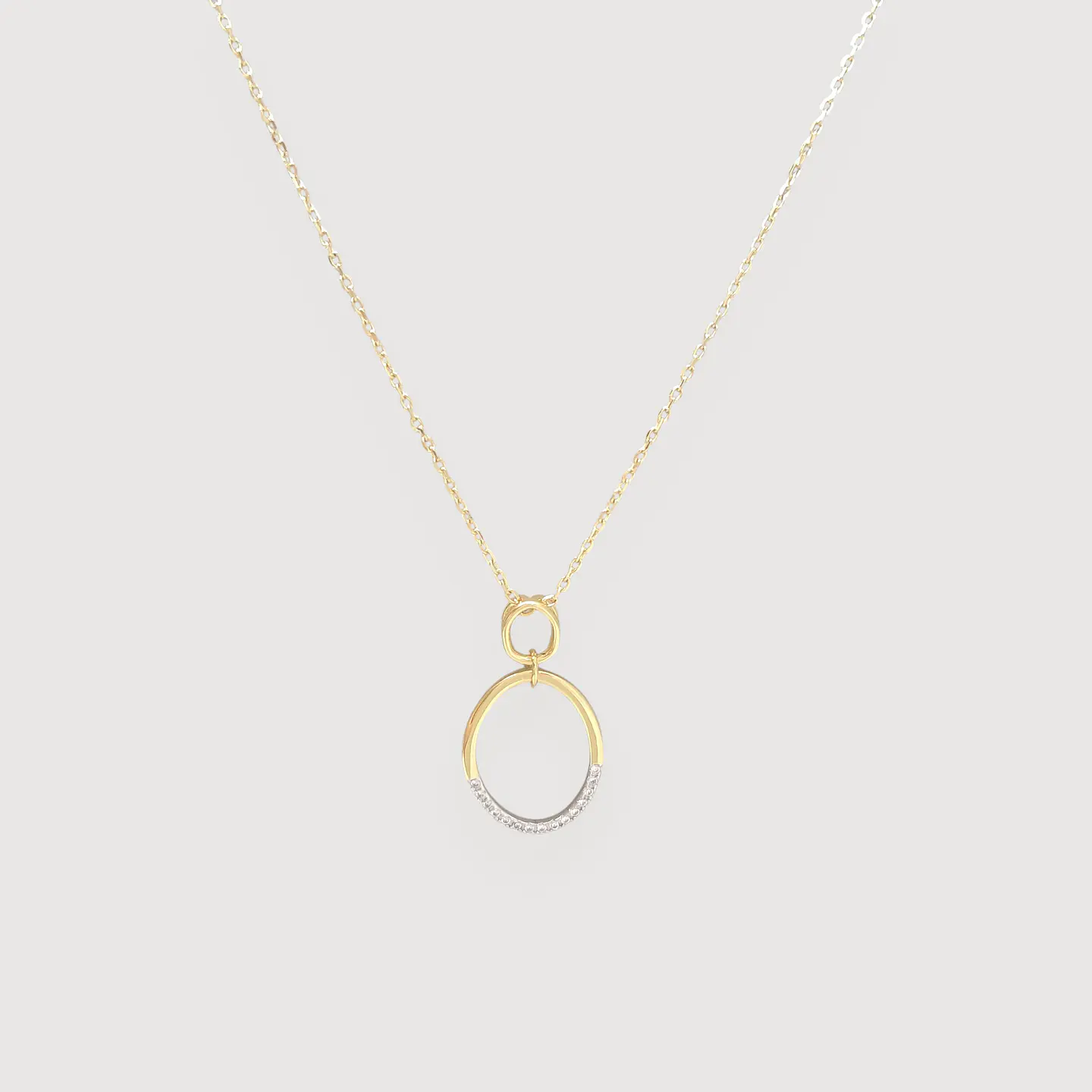 Collar Órbita | Plata 925 baño de oro 18k 1