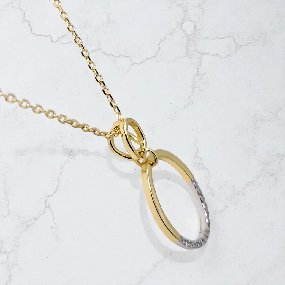 Collar Órbita | Plata 925 baño de oro 18k 3