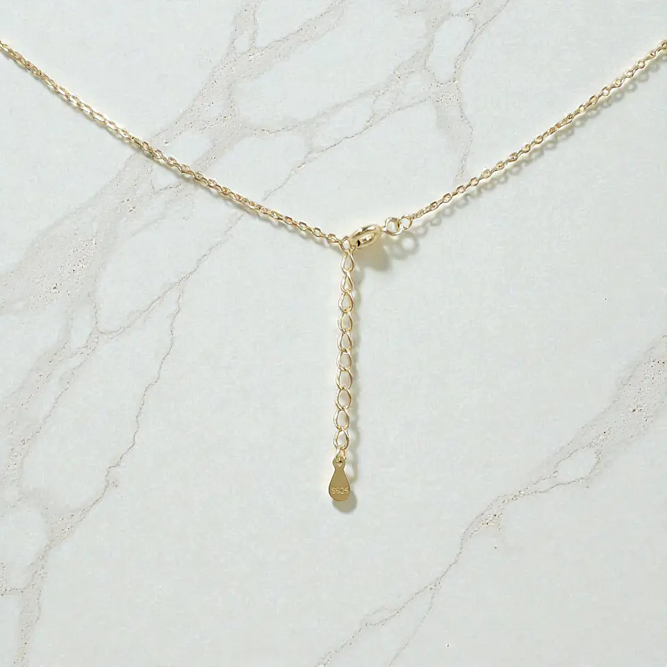 Collar Órbita | Plata 925 baño de oro 18k 4