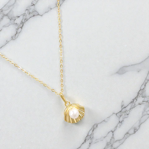 Collar Marina | Plata 925 baño de oro 18k