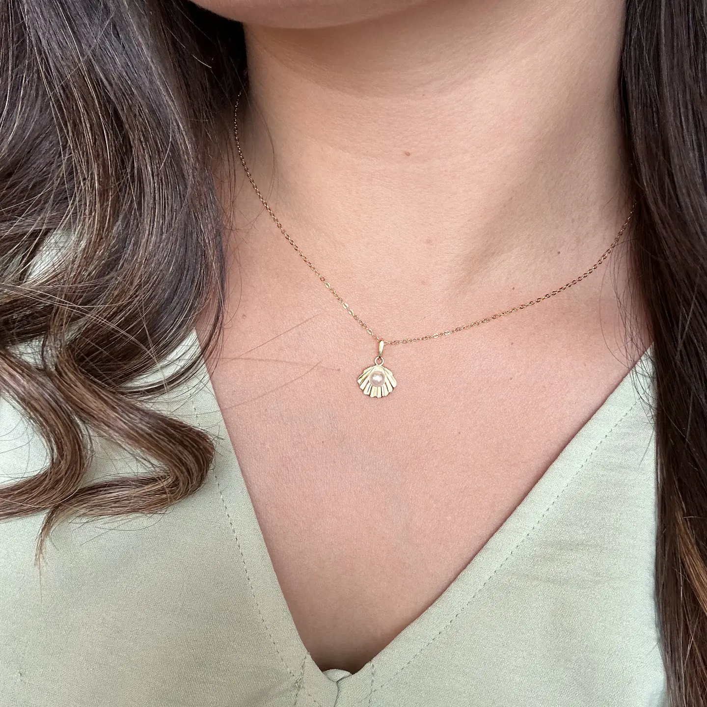 Collar Marina | Plata 925 baño de oro 18k 6
