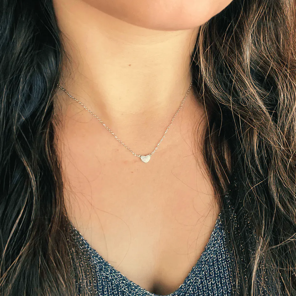 Collar Coralia | Plata 925 baño de rodio 5