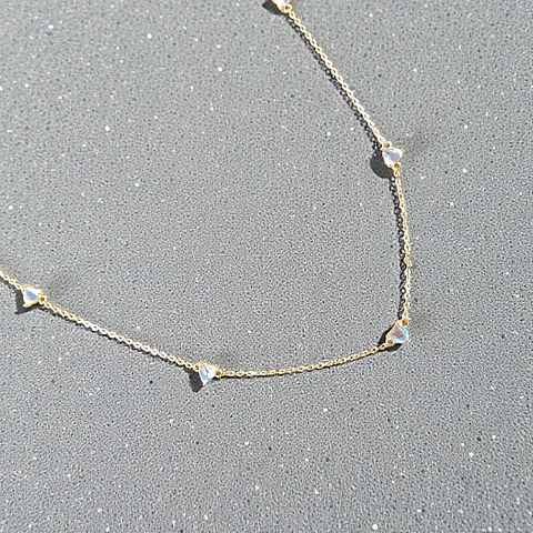 Collar Auraluz | Plata 925 baño de oro 18k