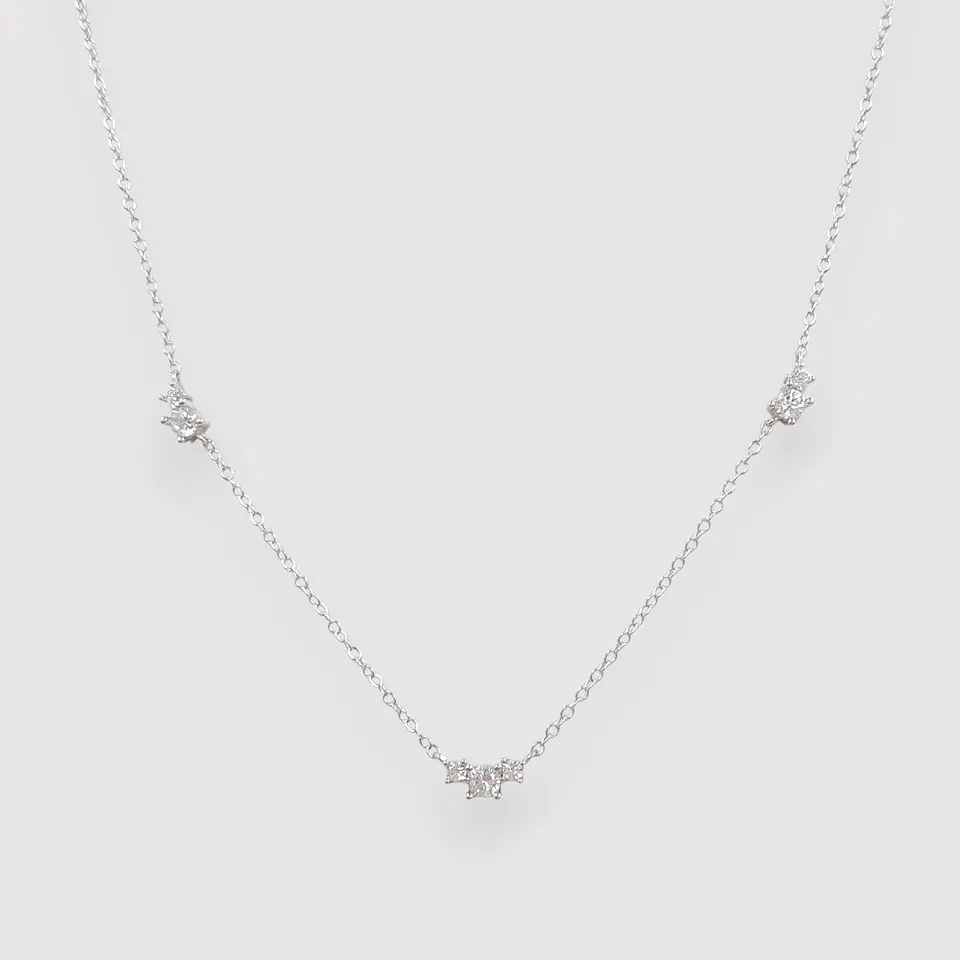 Collar Astra | Plata 925 baño de rodio 1