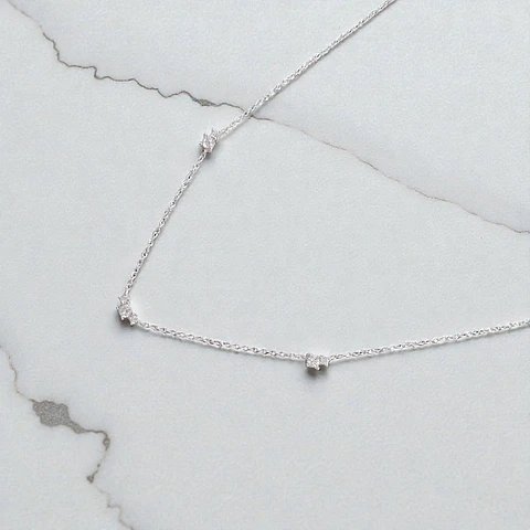 Collar Astra | Plata 925 baño de rodio