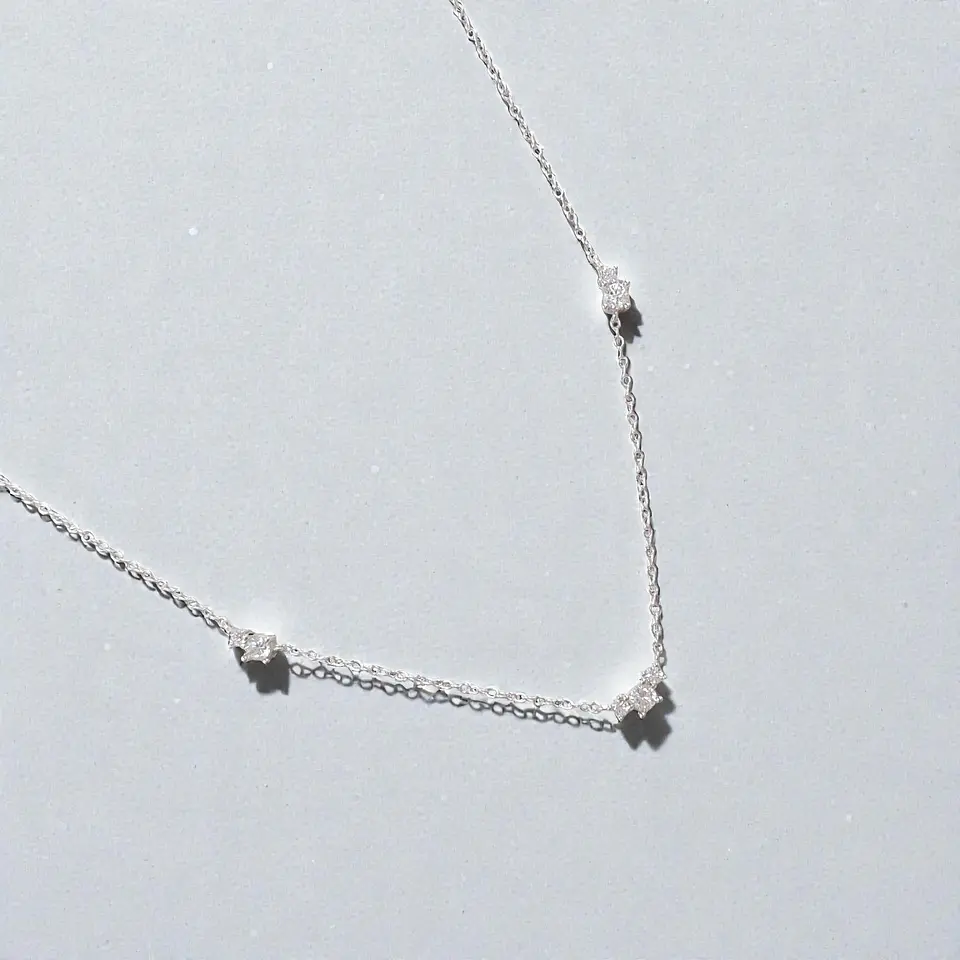 Collar Astra | Plata 925 baño de rodio 3