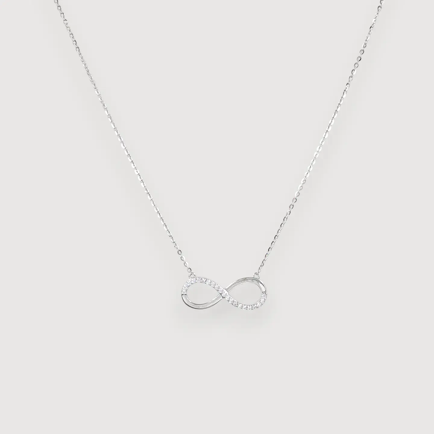 Collar Infinito | Plata 925 baño de rodio 1