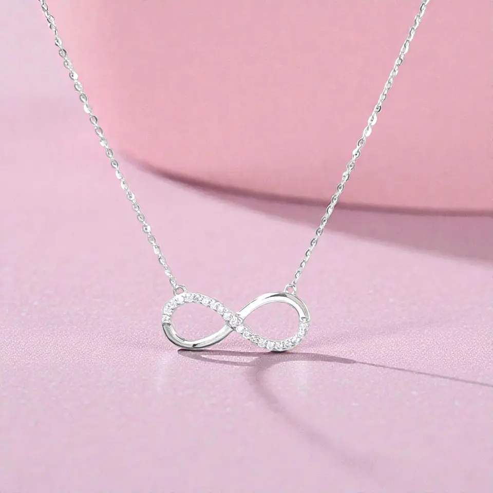 Collar Infinito | Plata 925 baño de rodio 2