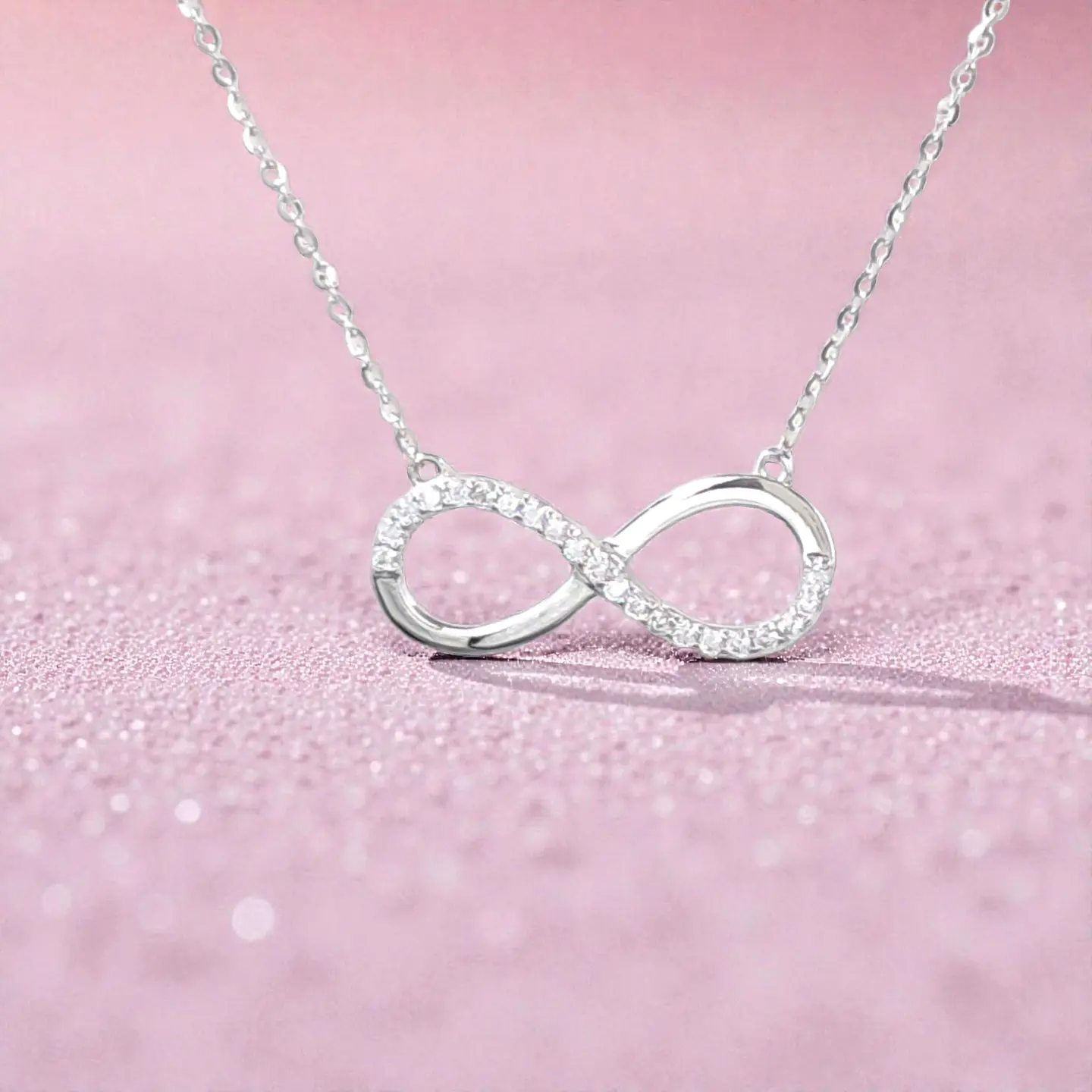 Collar Infinito | Plata 925 baño de rodio 5