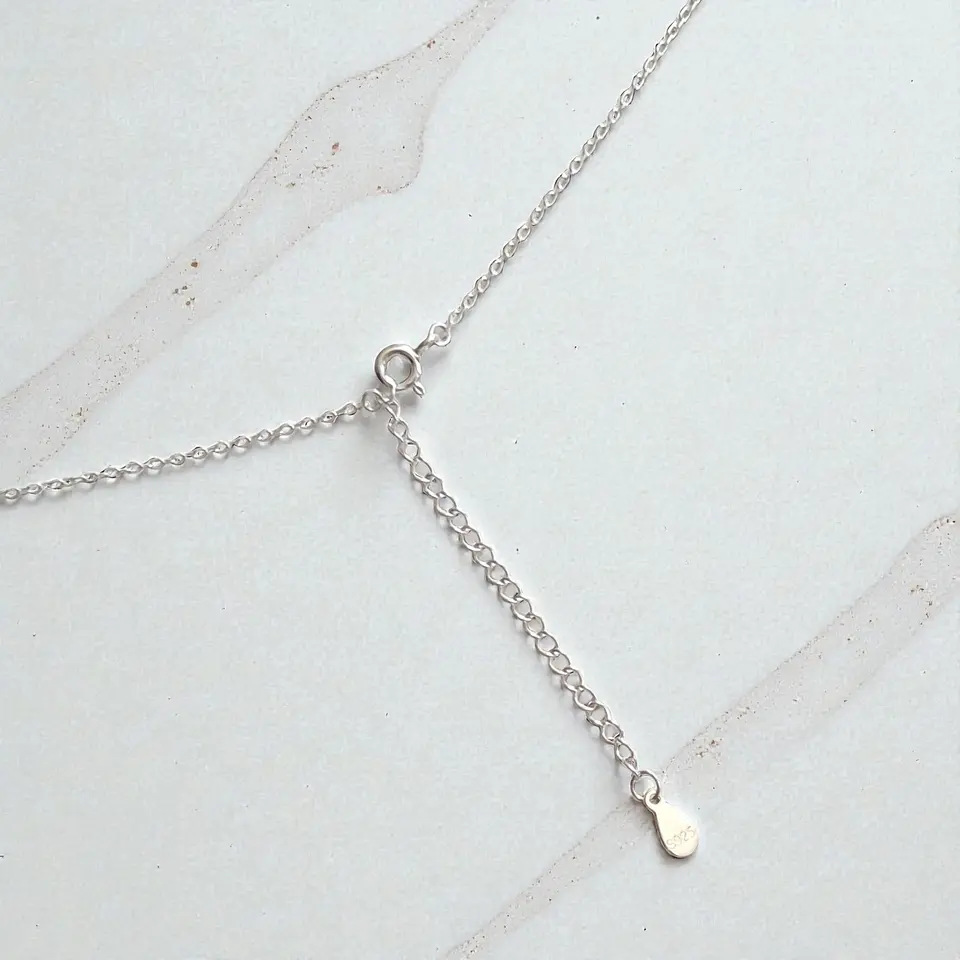 Collar Alaria | Plata 925 baño de rodio 3
