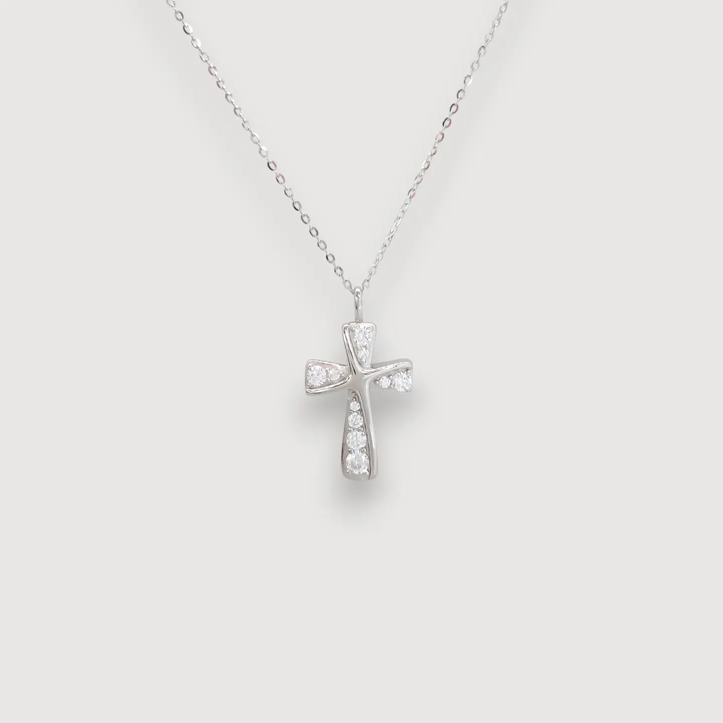 Collar Cruz | Plata 925 baño de rodio 1